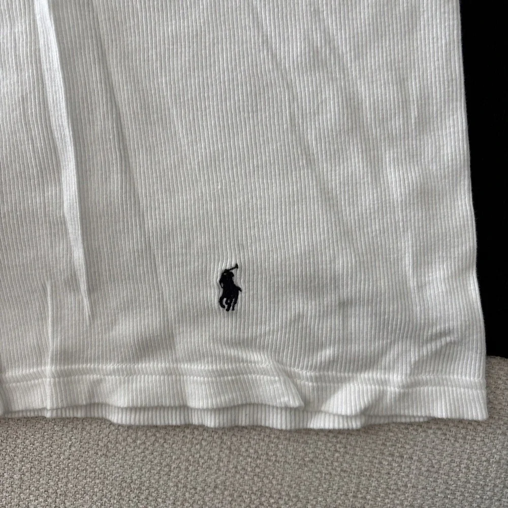 Lot Of 7 Classic Fit Black Cotton Embroid Tank Top Ralph Lauren Polo Size Large